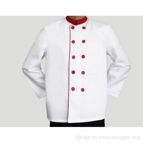 Logo Printed Custom Working Cotton Chef Uniforms